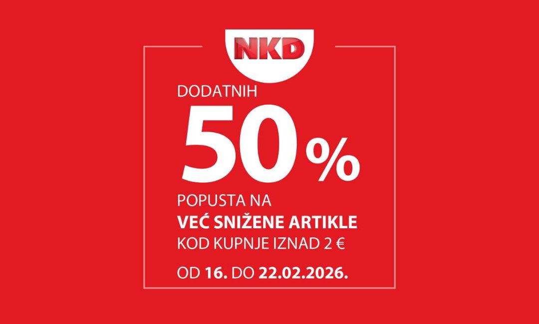 NKD – Dodatnih 50 % popusta